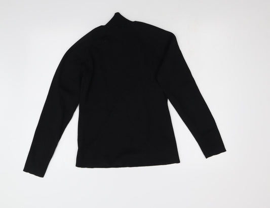 Anthology Womens Black Knit Pullover Jumper Size 12
