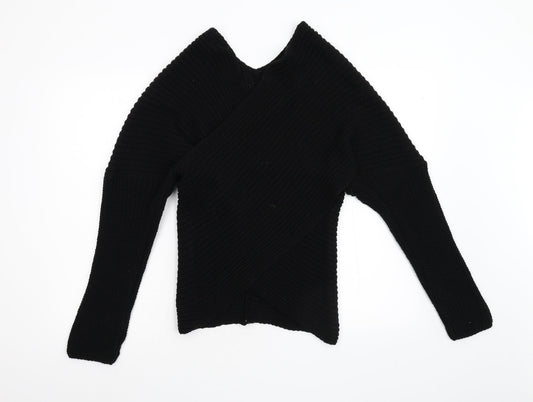 Womens UK Size S Preworn Black Pullover Jumper