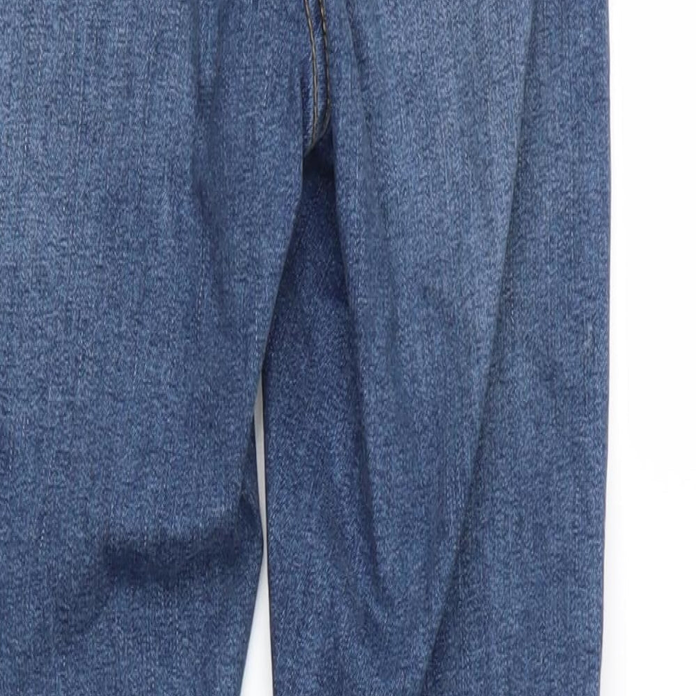 Topshop Womens Blue Straight Jeans Size 25 in L28 in