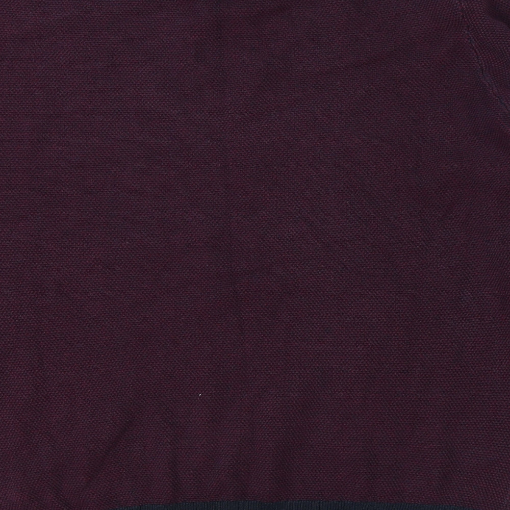 Criminal Mens Purple Pullover Jumper Size L