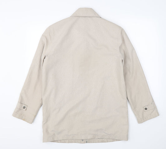 Womens UK Size 10 Preworn Beige Overcoat