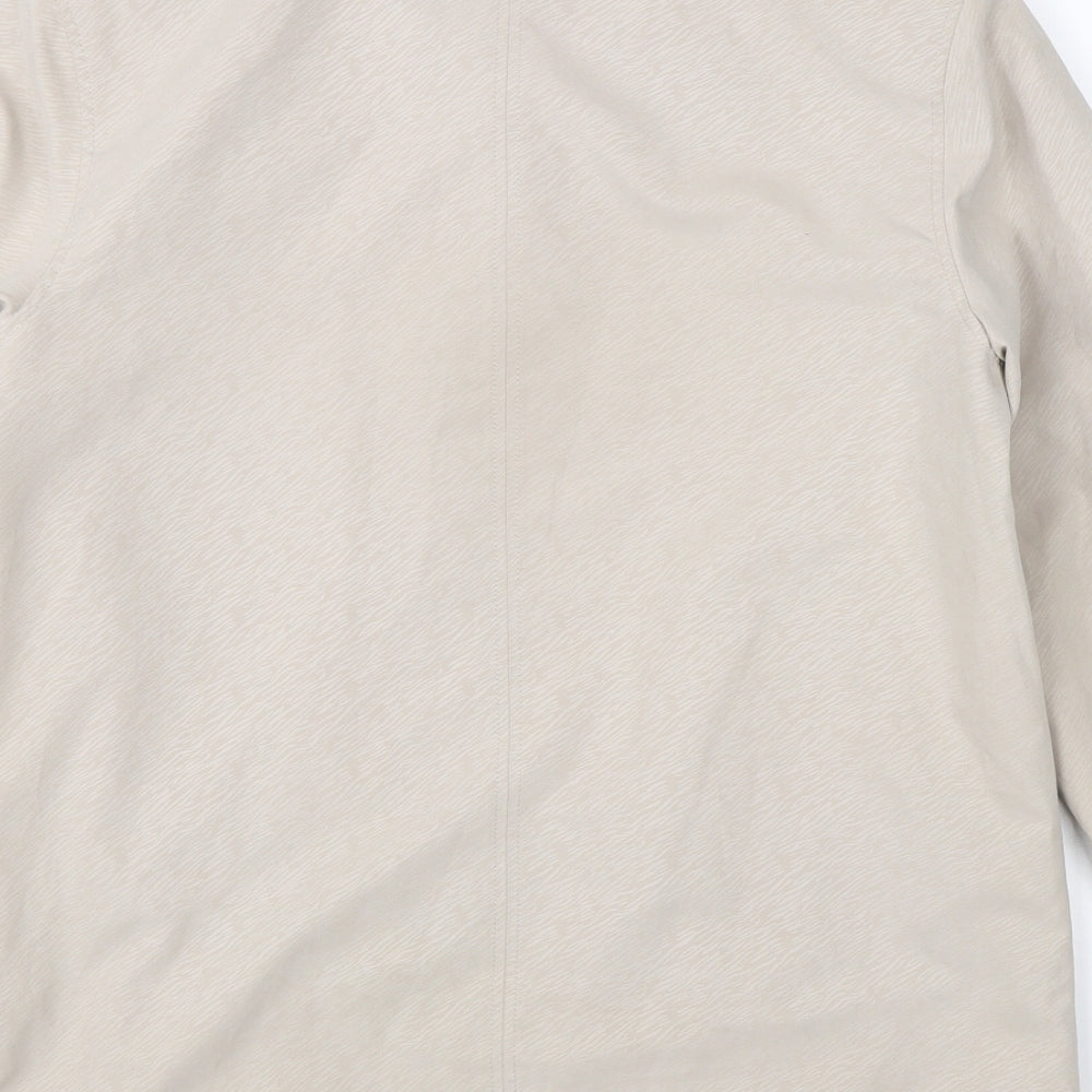Womens UK Size 10 Preworn Beige Overcoat