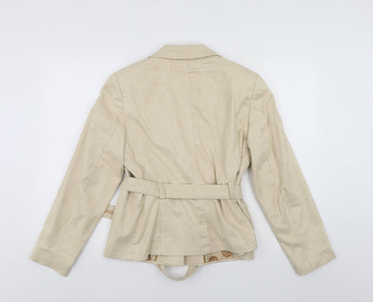 Klass Womens Ivory Jacket Size 14 - faux suade look