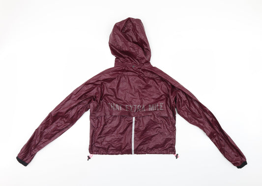 H&M Womens Purple Rain Coat Jacket Size XS