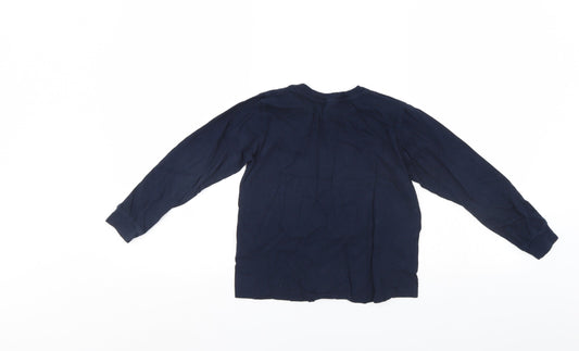 Preworn Girls Blue Top Pyjama Top Size 8-9 Years