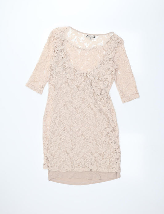 Warehouse Womens Pink A-Line Size 12