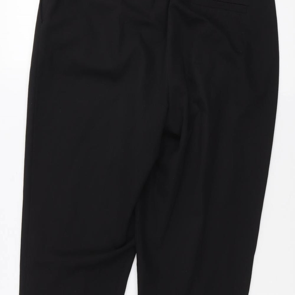 Nutmeg Womens Black Trousers Size 10 L27 in