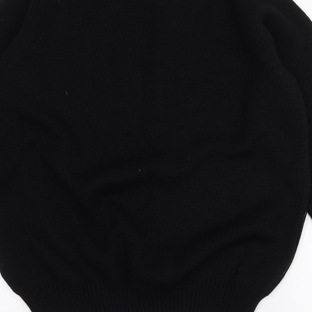 New Look Mens Black Pullover Jumper Size M