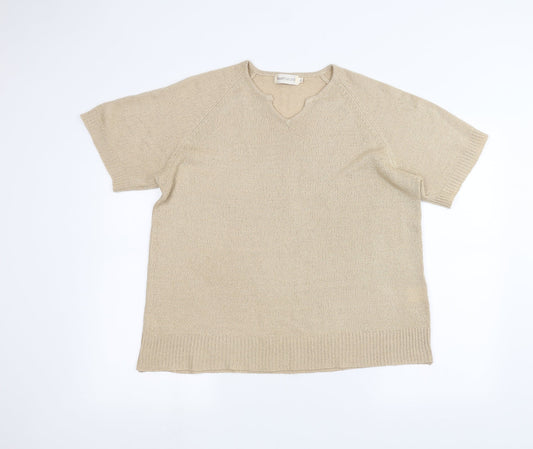 Bonmarché Womens Brown Basic T-Shirt Size L