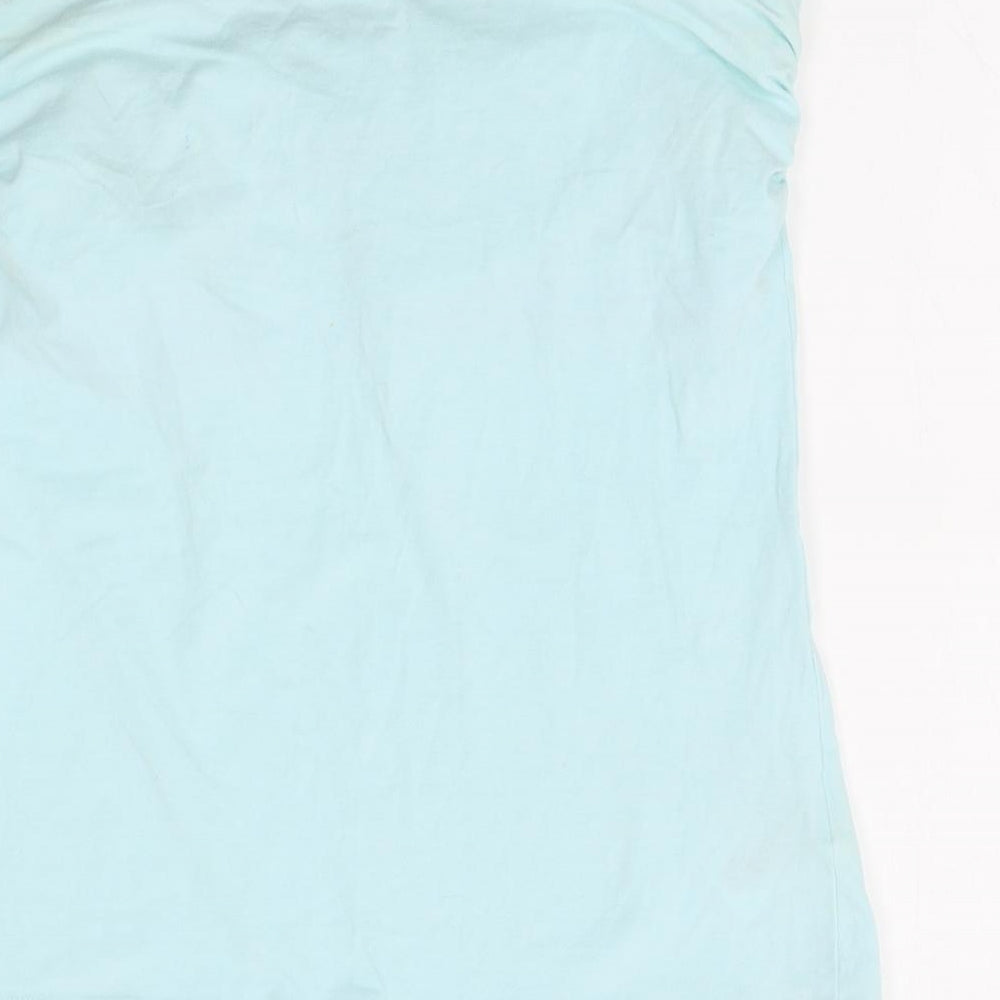 Womens UK Size M H&M Blue Basic Tank