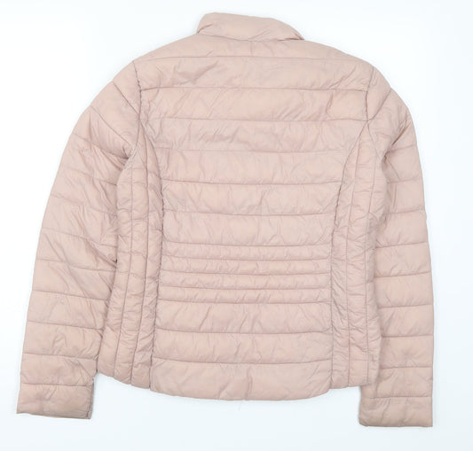 Primark Womens Pink Quilted Coat Size 6