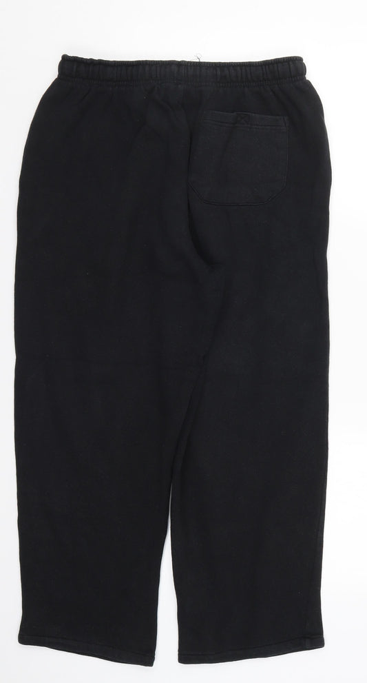 Preworn Mens Black Cropped Trousers Size 30 L24 in
