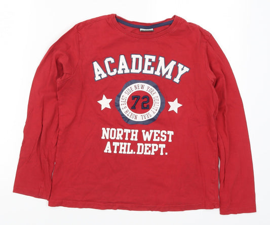 Pia Italia Boys Red Basic T-Shirt Size 11-12 Years - Academy North West