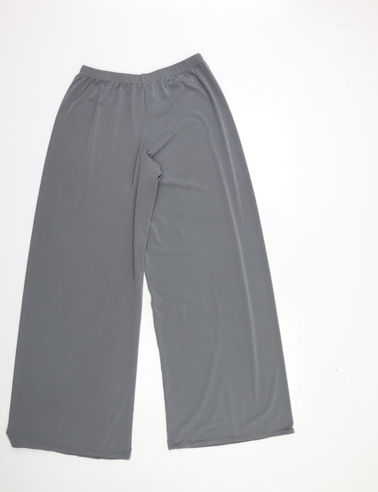 Elevate Womens Grey Trousers Size L L30 in