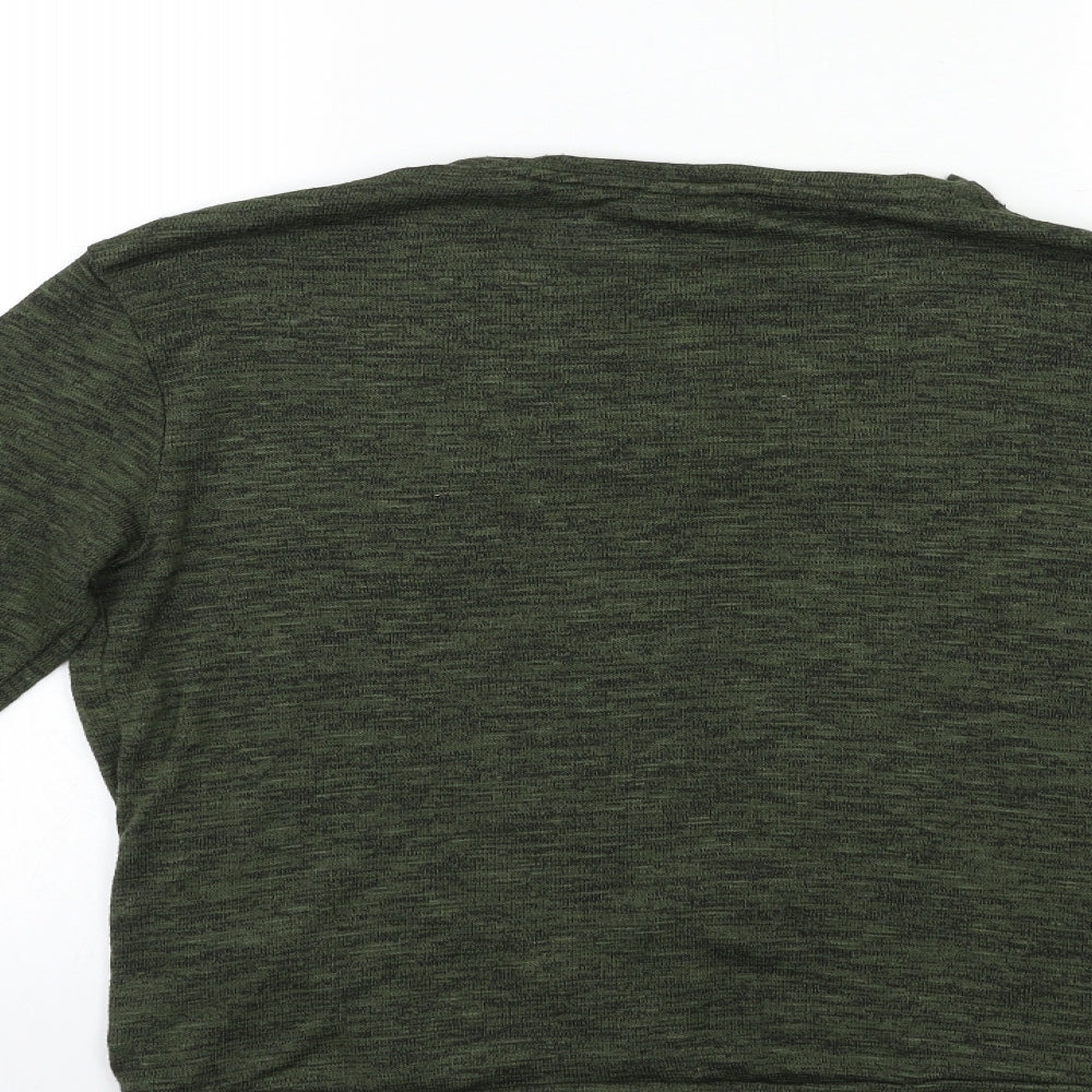 Womens UK Size 14 Papaya Green Pullover Jumper