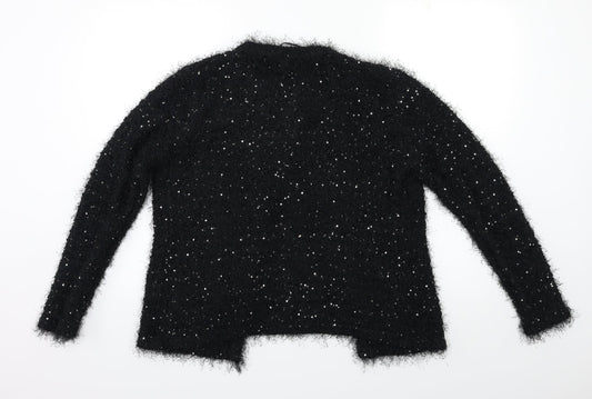 Womens UK Size M Angelina Black Cardigan Jumper