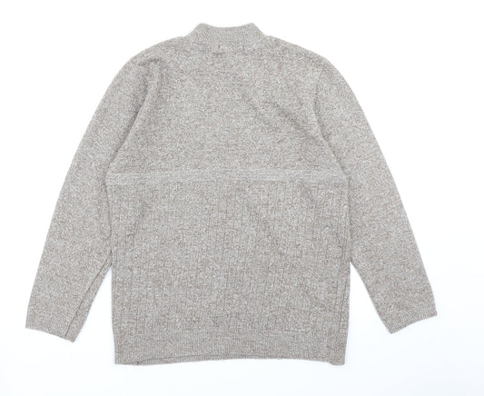 Envy Womens Brown Knit Pullover Jumper Size L