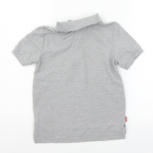 Slazenger Boys Grey Jersey Basic Polo Size 7-8 Years