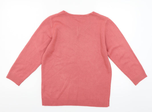 Womens UK Size 10 Julipa Pink Pullover Jumper