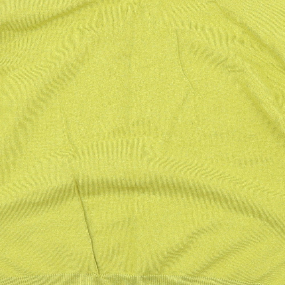 Just elegance Womens Green Knit Pullover Jumper Size M