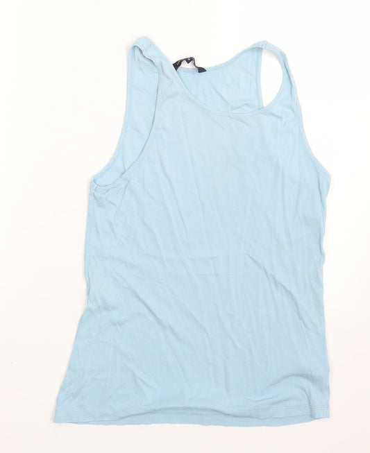 French Connection Mens Blue Basic Casual Size S