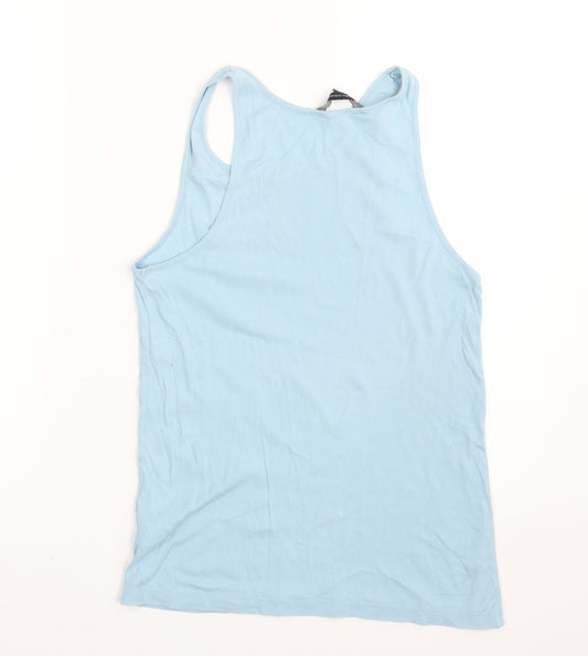 French Connection Mens Blue Basic Casual Size S