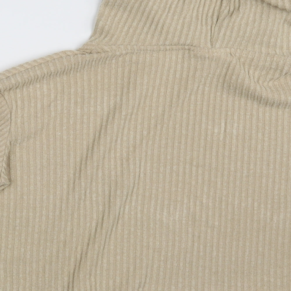 Chelsea Peers Womens Beige Pullover Hoodie Size M