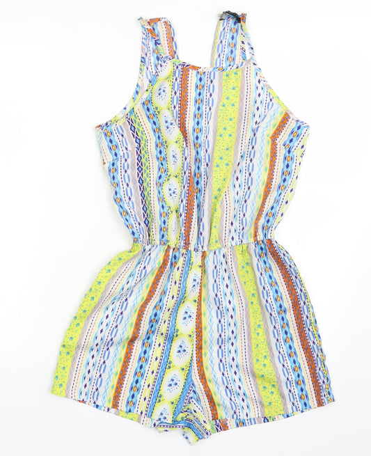 Womens UK Size 8 Atmosphere One-Piece Multicoloured Bodysuit