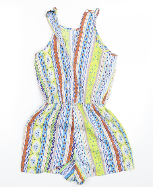 Atmosphere Womens Multicoloured Fair Isle  Bodysuit One-Piece Size 8 L3 in