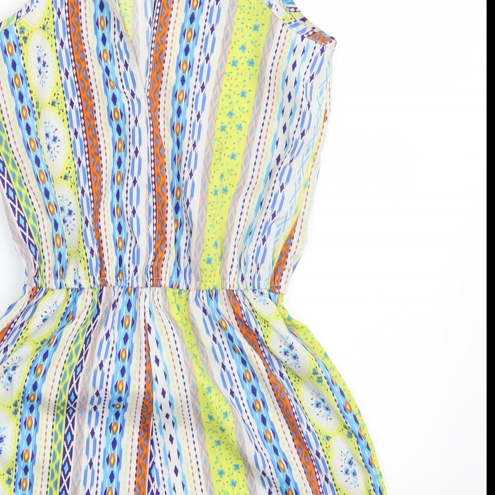 Atmosphere Womens Multicoloured Fair Isle  Bodysuit One-Piece Size 8 L3 in