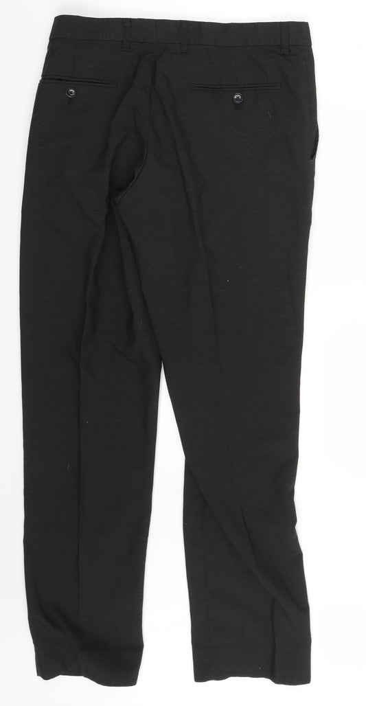 Find Mens Black Trousers Size 34 in L31 in