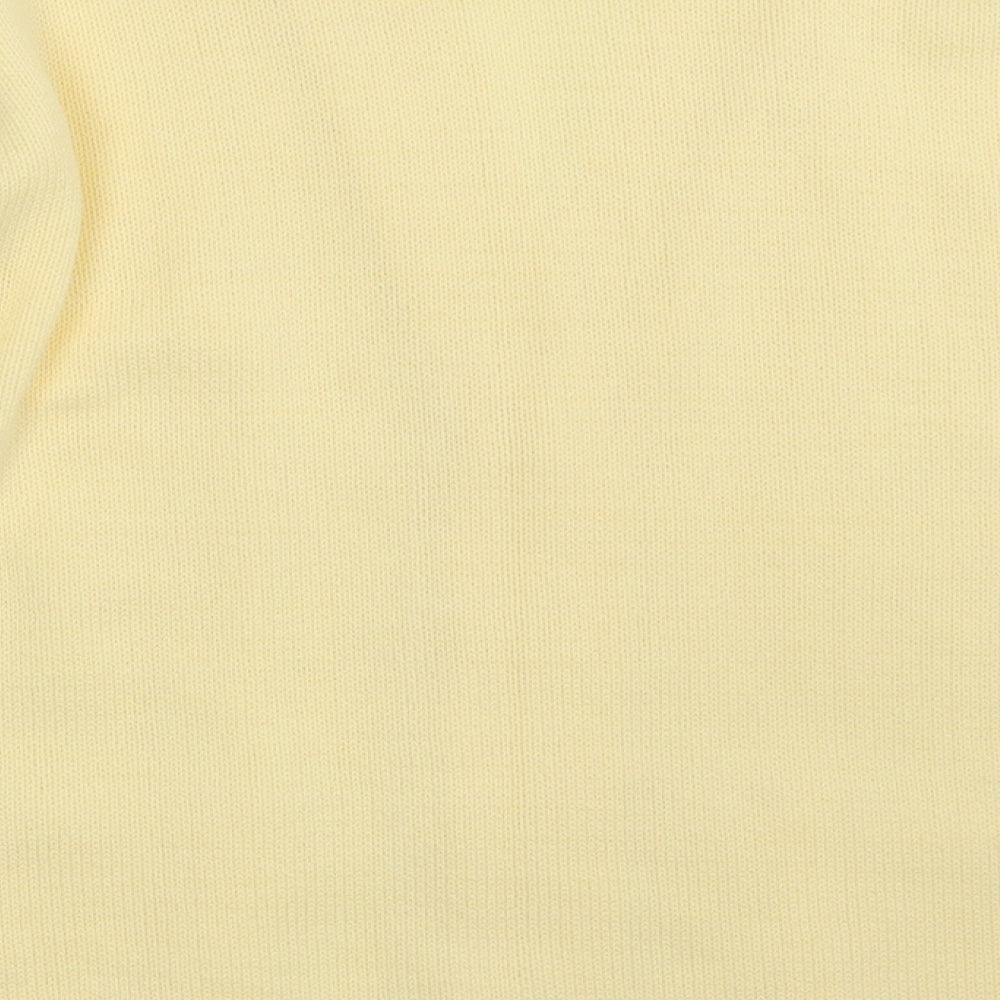 Womens UK Size One Size Preworn Yellow Cape Jumper