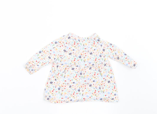 Marks and Spencer Girls White Floral A-Line Size 3-6 Months