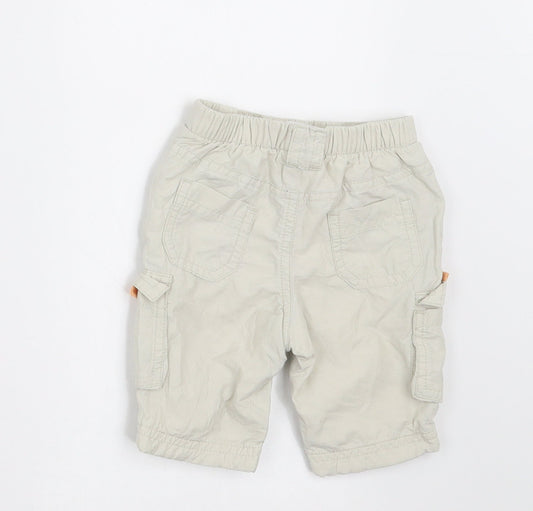 NEXT Boys Beige Cropped Trousers Size Newborn - SHORT