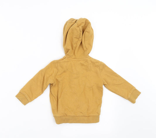 F&F Boys Yellow Full Zip Jumper Size 6-9 Months - dinasour