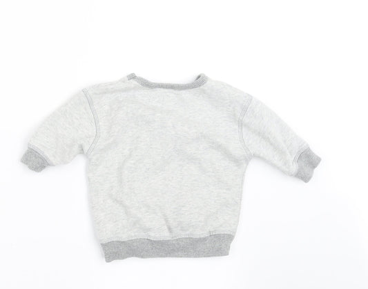 NEXT Boys Grey Pullover Jumper Size 3-6 Months - christmas