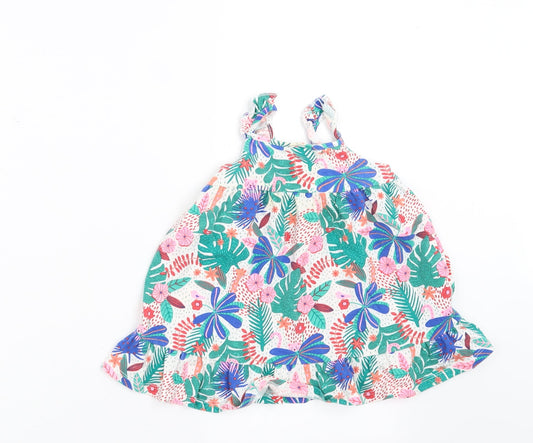 F&F Girls White Fair Isle A-Line Size 9-12 Months