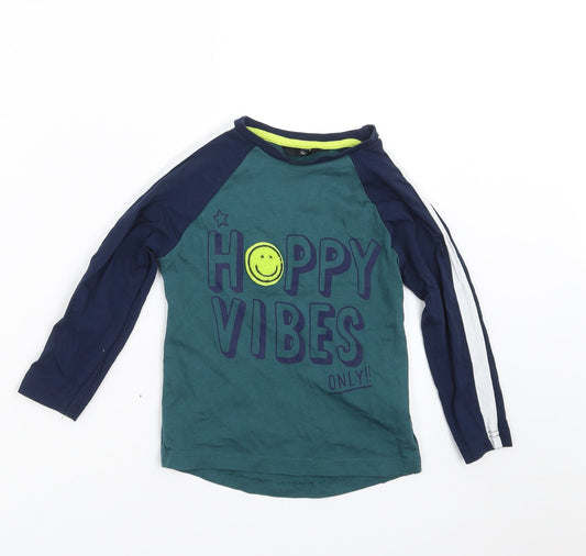 George Boys Blue Basic T-Shirt Size 2-3 Years - HAPPY VIBES