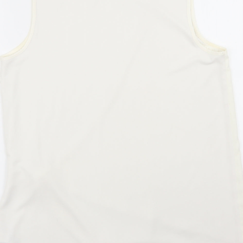 Womens UK Size 10 NEXT White Basic Blouse