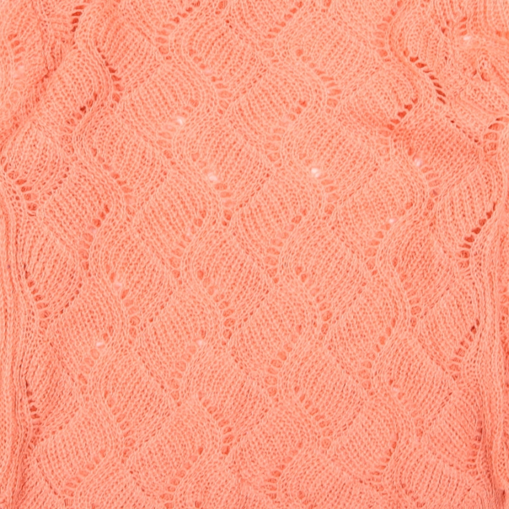 Primark Womens Orange Pullover Jumper Size 8