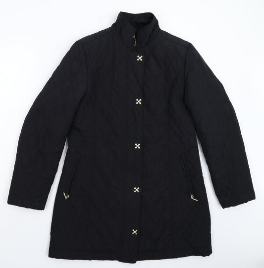 Womens UK Size S Klass Black Pea Coat