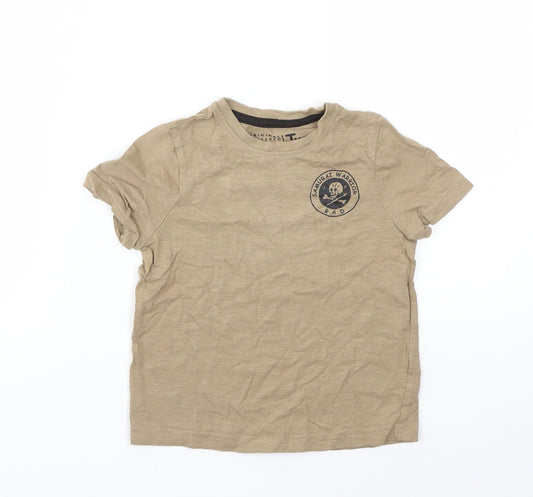 TU Boys Beige Basic T-Shirt Size 3 Years
