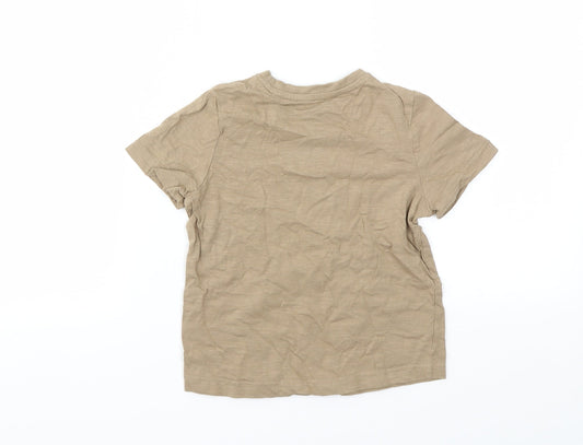 TU Boys Beige Basic T-Shirt Size 3 Years