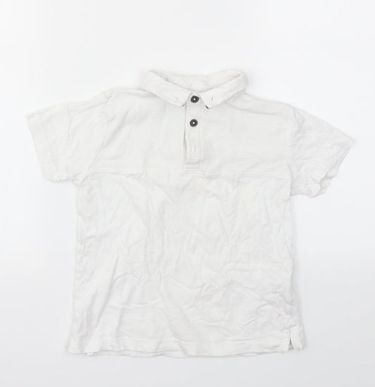 Primark Boys White Basic T-Shirt Size 5-6 Years