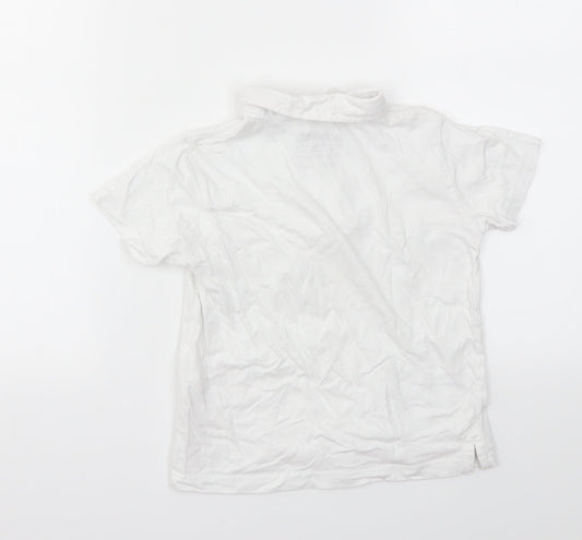 Primark Boys White Basic T-Shirt Size 5-6 Years