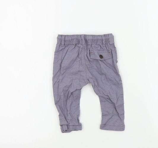 NEXT Boys Grey Colourblock Jogger Trousers Size 3-6 Months