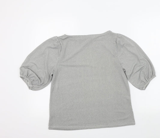 Womens UK Size S H&M Black Basic T-Shirt