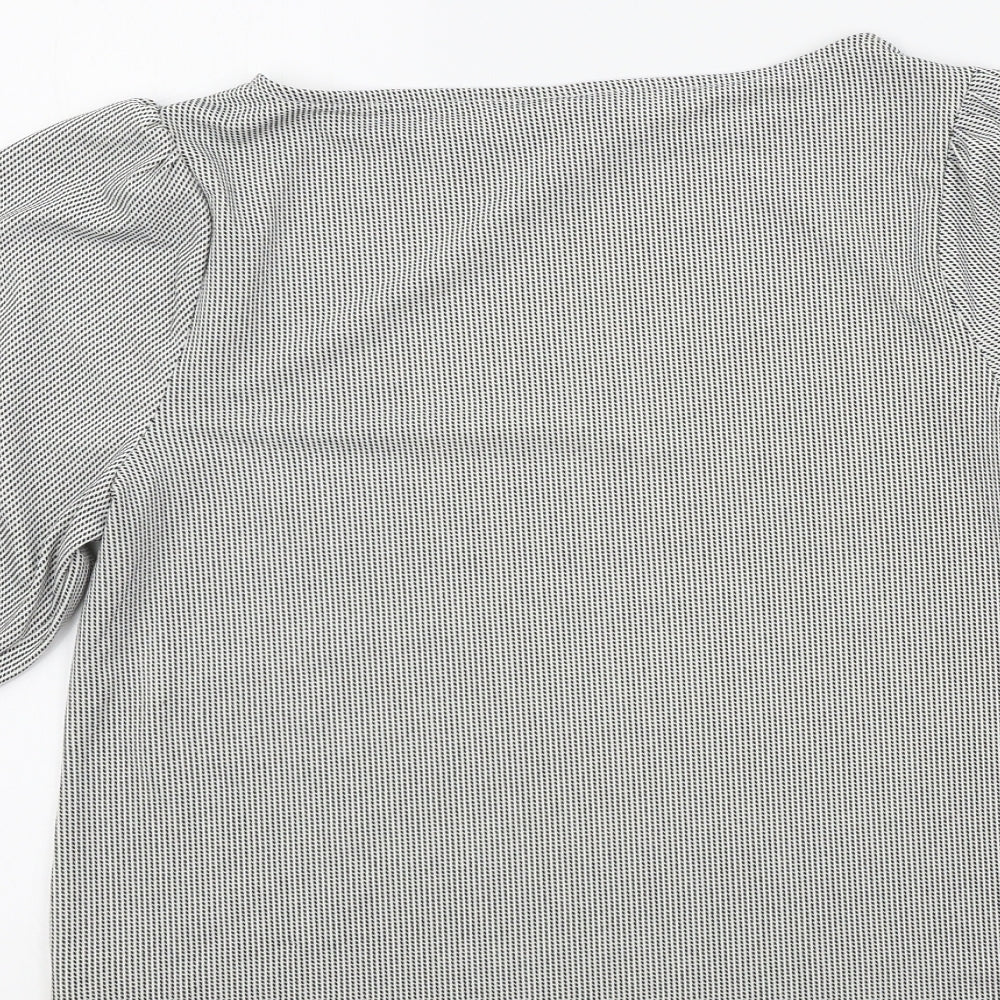 Womens UK Size S H&M Black Basic T-Shirt