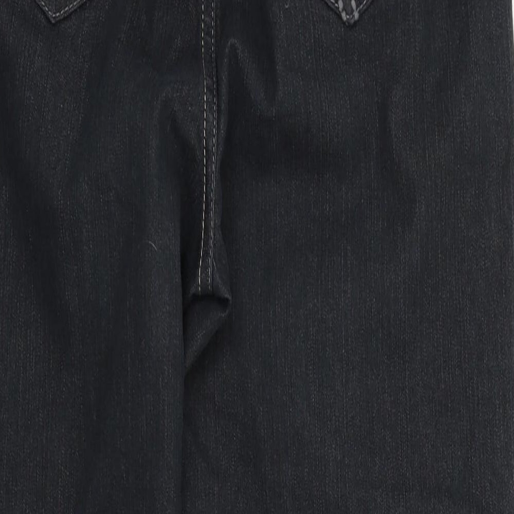 Womens UK Size 10 M&S Regular Fit Black Trousers