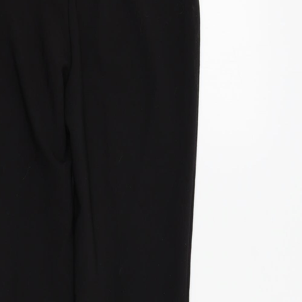 Womens UK Size 6 F&F Regular Fit Black Trousers
